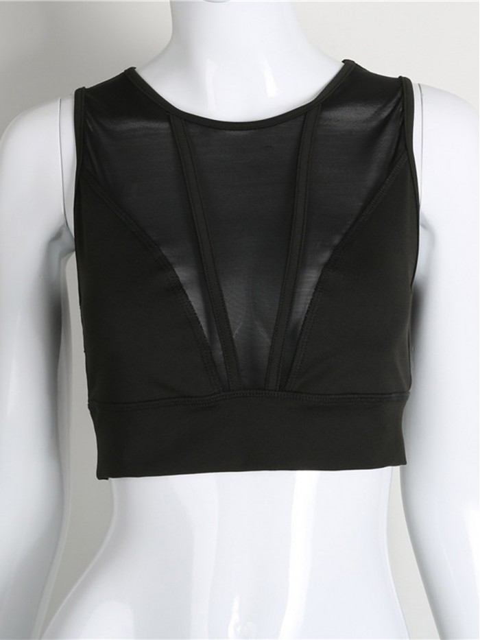 Sexy Black Short See-Through Vests