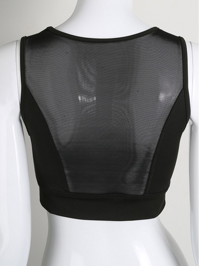 Sexy Black Short See-Through Vests