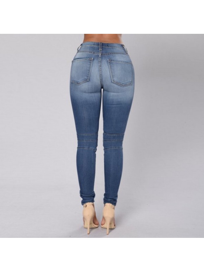 Sexy High Waist Slim Skinny Denim Jeans 