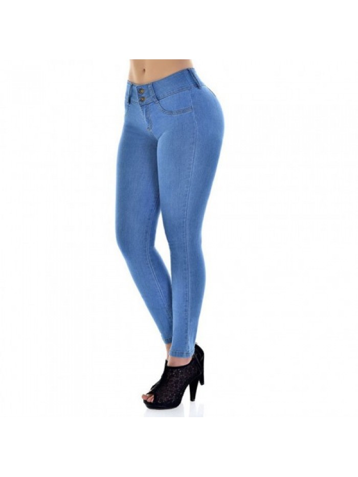 Fashion Sexy Solid Skinny Stretch Denim Jeans 