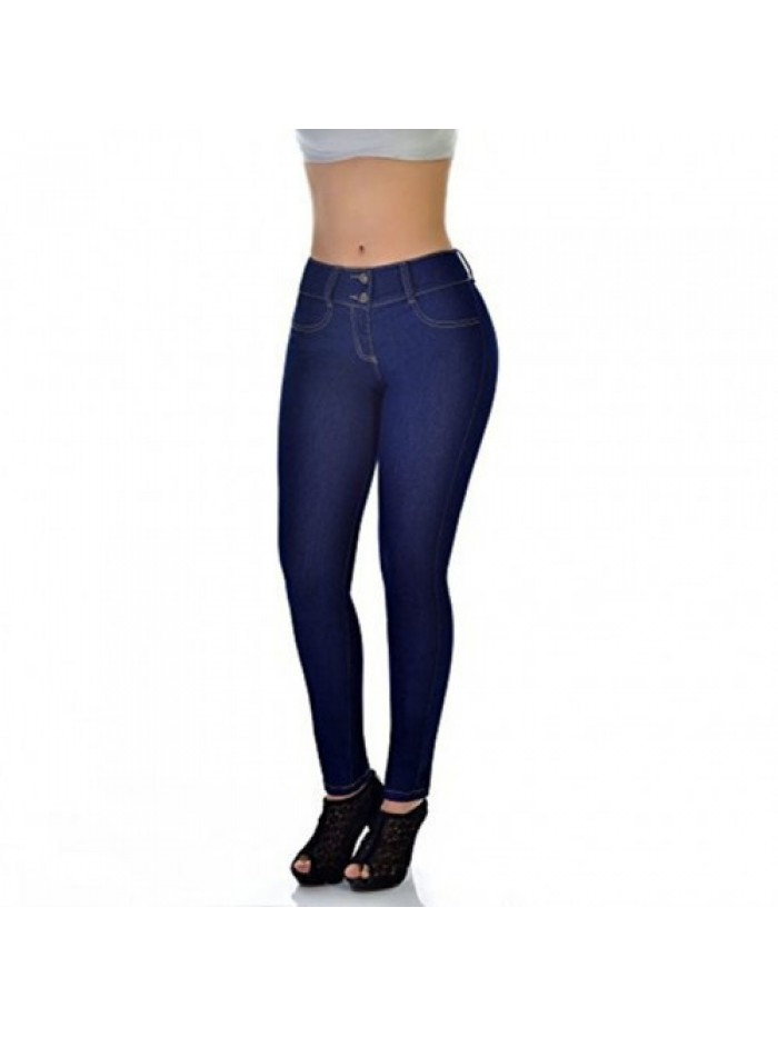 Fashion Sexy Solid Skinny Stretch Denim Jeans 