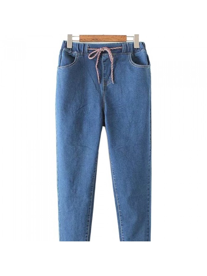 Dark Blue Fashion Women Denim Jeans