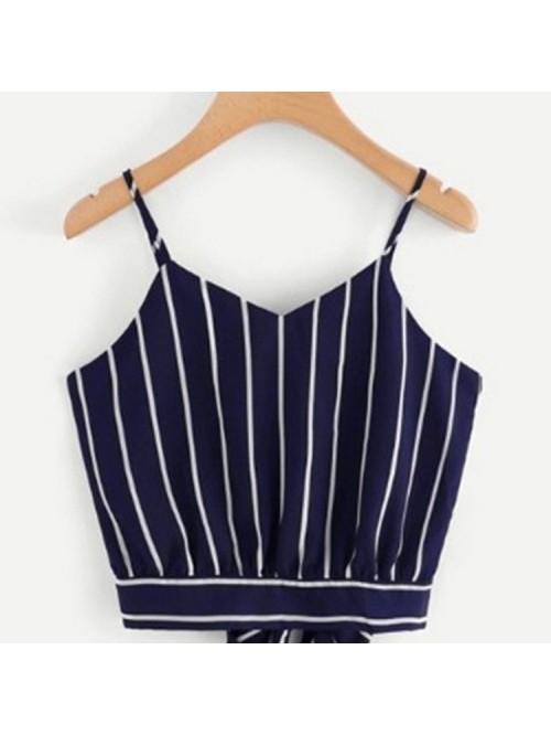 Sexy Black/White Stripe Condole Tank top