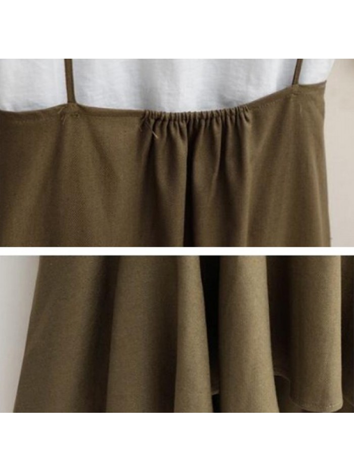 Casual Simple Cotton Loose Fishtail Skirts